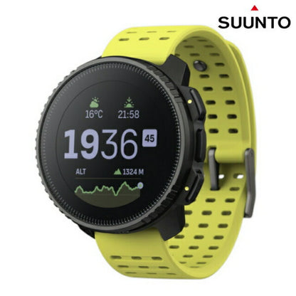 スント バーティカル ブラック ライム 充電式クオーツ スマートウォッチ メンズ レディース SUUNTO SS050864000 イエロー 記念品 プレゼント ギフト SS050864000