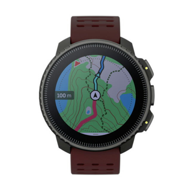 スント バーティカル ブラック ルビー 充電式クオーツ スマートウォッチ メンズ レディース SUUNTO SS050865000 ブラウン 記念品 プレゼント ギフト SS050865000