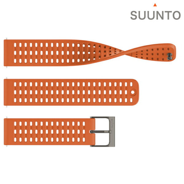 スント シリコンストラップ 時計ベルト 交換用ベルト ブランド メンズ レディース スントアクセサリー SUUNTO SS050881000 キャノンオレンジ SS050881000