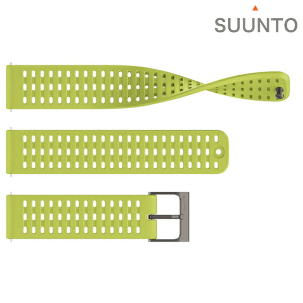 スント シリコンストラップ 時計ベルト 交換用ベルト ブランド メンズ レディース スントアクセサリー SUUNTO SS050882000 ライトライム SS050882000