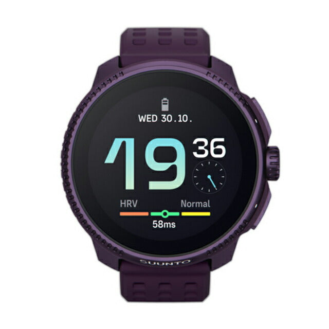 スント レース チタニウム 充電式クオーツ スマートウォッチ ブランド メンズ レディース チタン SUUNTO SS050933000 デジタル パープル SS050933000