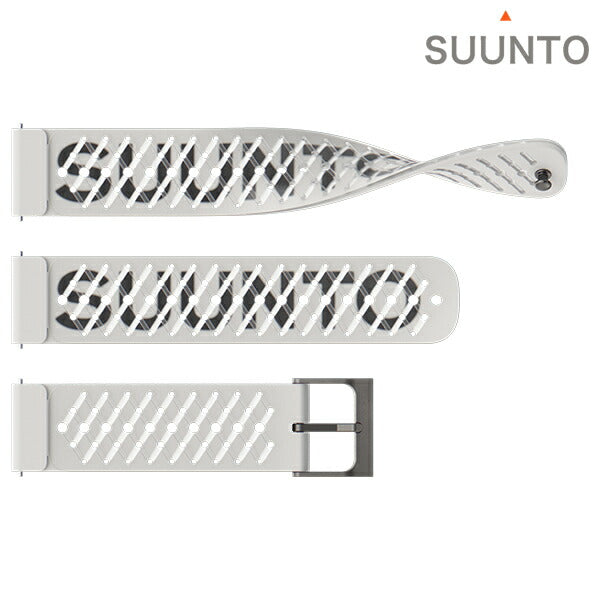 スント シリコンストラップ 時計ベルト 交換用ベルト ブランド メンズ レディース スントアクセサリー SUUNTO SS050959000 ホワイト 白 SS050959000