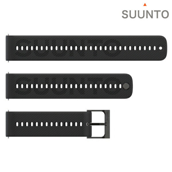 スント シリコンストラップ 時計ベルト 交換用ベルト ブランド メンズ レディース スントアクセサリー SUUNTO SS051068000 ブラック 黒 SS051068000