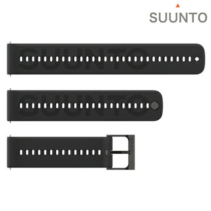 スント シリコンストラップ 時計ベルト 交換用ベルト ブランド メンズ レディース スントアクセサリー SUUNTO SS051068000 ブラック 黒 SS051068000