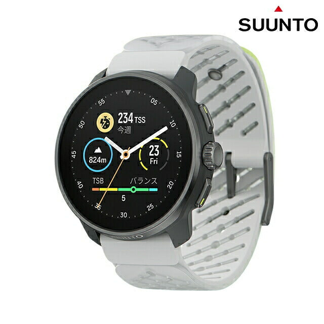スント レース エス チタニウム カナリー 充電式クオーツ スマートウォッチ ブランド メンズ レディース SUUNTO SS051105000 デジタル ホワイト イエロー 白 SS051105000