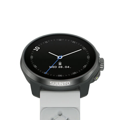 スント レース エス チタニウム カナリー 充電式クオーツ スマートウォッチ ブランド メンズ レディース SUUNTO SS051105000 デジタル ホワイト イエロー 白 SS051105000