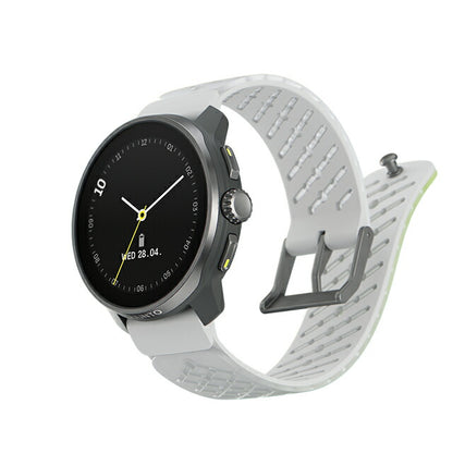 スント レース エス チタニウム カナリー 充電式クオーツ スマートウォッチ ブランド メンズ レディース SUUNTO SS051105000 デジタル ホワイト イエロー 白 SS051105000