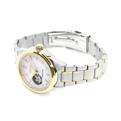 Seiko Mechanical Open Heart Made in Japan Automatic Ladies Watch SSDE008 SEIKO Seiko Selection Silver x Gold