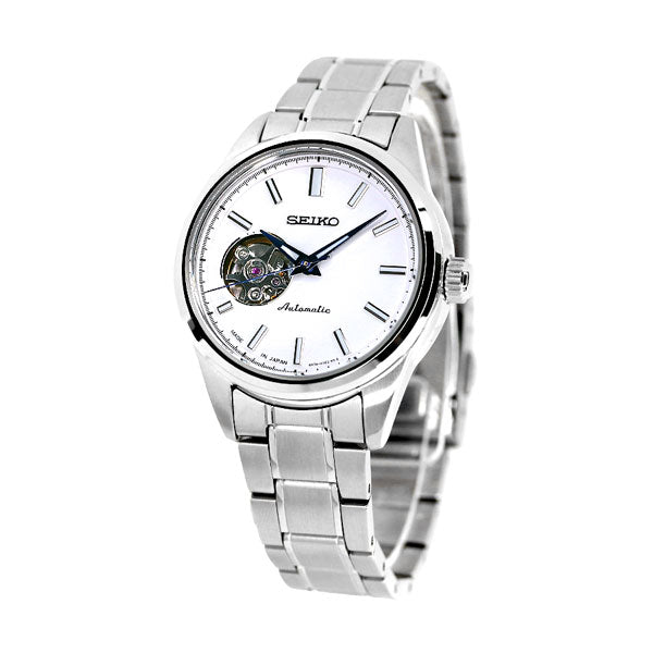 セイコー メカニカル オープンハート 日本製 自動巻き メンズ レディース 腕時計 SSDE009 SEIKO セイコーセレクション ホワイト SSDE009