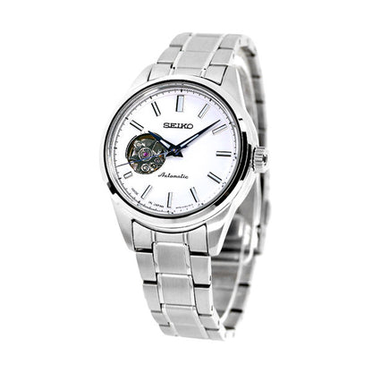 セイコー メカニカル オープンハート 日本製 自動巻き メンズ レディース 腕時計 SSDE009 SEIKO セイコーセレクション ホワイト SSDE009