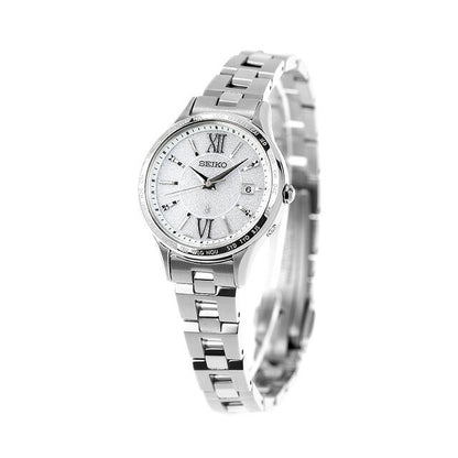 Seiko Rukia Standard Solar Radio Watch Brand Ladies SEIKO SSVV081 Analog Silver Made in Japan