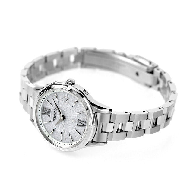 Seiko Rukia Standard Solar Radio Watch Brand Ladies SEIKO SSVV081 Analog Silver Made in Japan