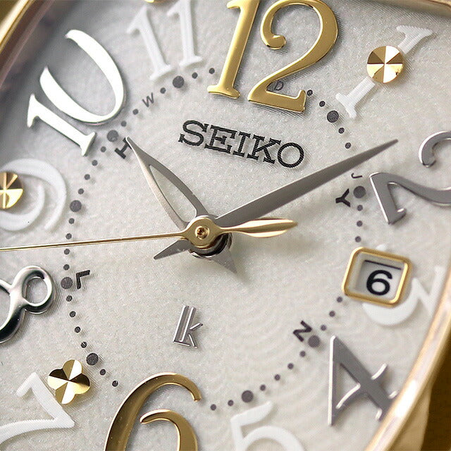 セイコー ルキア Standard ソーラー電波 腕時計 ブランド レディース SEIKO SSVW216 アナログ ゴールド 日本製