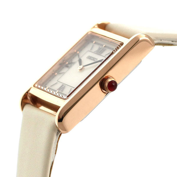 Seiko Limited Model Solar Ladies Watch Brand STPR076 SEIKO Seiko Selection White Leather Belt