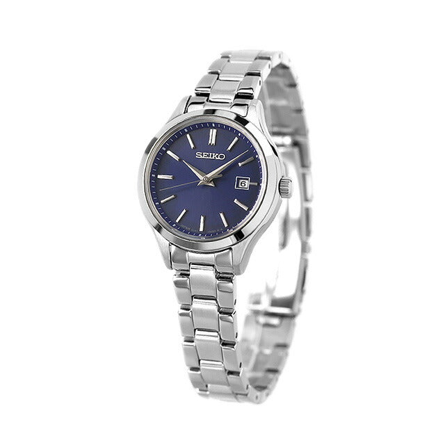 精工选择观看品牌太阳能女士精工SEIKO STPX095模拟海军在日本制造