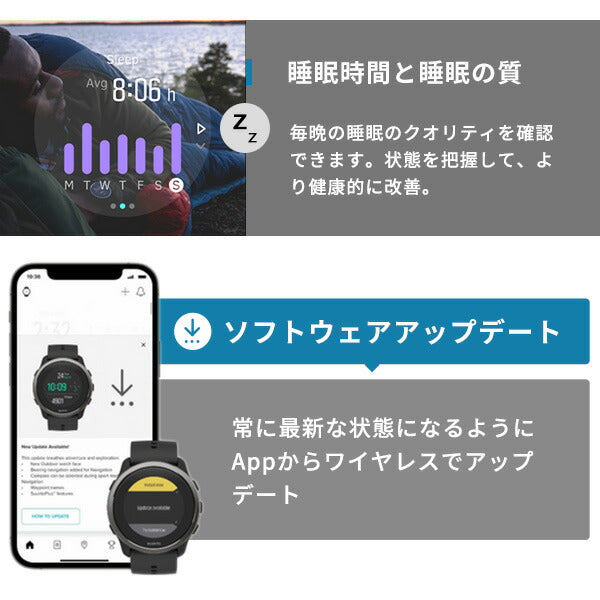 スント 5 ピーク スマートウォッチ メンズ レディース ランニング トライアスロン サイクリング SUUNTO SS050888000 デジタル オールブラック 黒 SS050888000