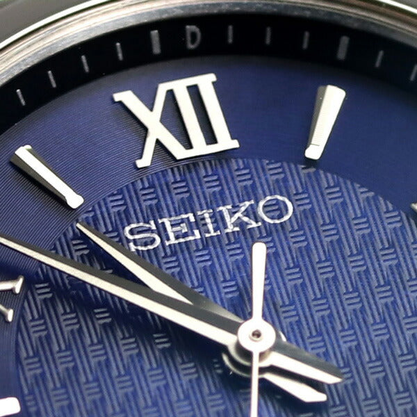 セイコー エクセリーヌ ソーラー電波 レディース 腕時計 ブランド SWCW147 SEIKO ネイビー