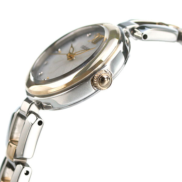 精工观看品牌Hinagiku Daisy Solar Ladies SWFA198 Seiko Silver Gold