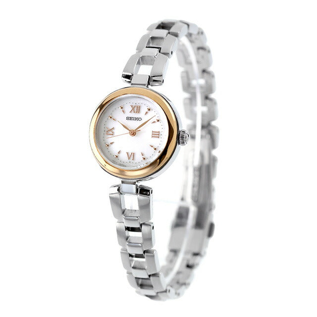 セイコーセレクション Sシリーズ ブレスレット ソーラー 腕時計 ブランド レディース SEIKO SELECTION SWFA210 アナログ ホワイト 白 SWFA210