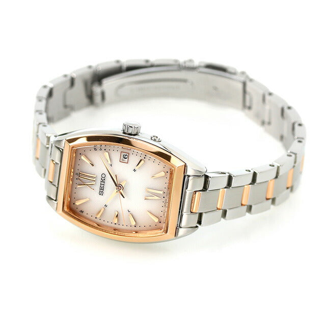 Seiko Selection Watch Brand Solar Radio Ladies SEIKO SWFH126 Analog Pink Gold