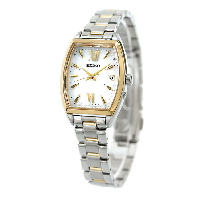 Seiko Selection Watch Brand Solar Radio Ladies SEIKO SWFH128 Analog Silver Gold