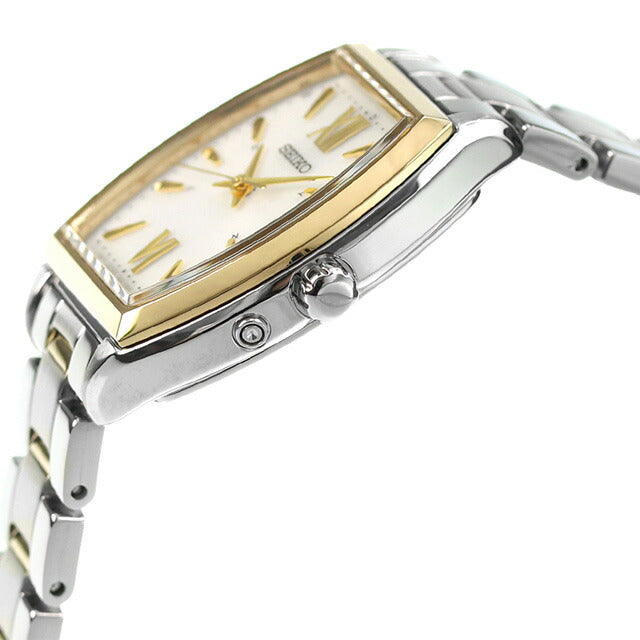 Seiko Selection Watch Brand Solar Radio Ladies SEIKO SWFH128 Analog Silver Gold