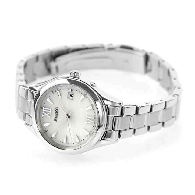 Seiko Selection Round Solar Radio Watch Brand Ladies Limited Model SEIKO SWFH131 Analog Silver