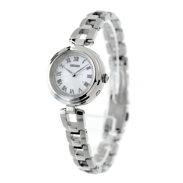 セイコーセレクション Sシリーズ ブレスレット 電波ソーラー 腕時計 ブランド レディース SEIKO SELECTION SWFH145 アナログ ホワイト 白 SWFH145