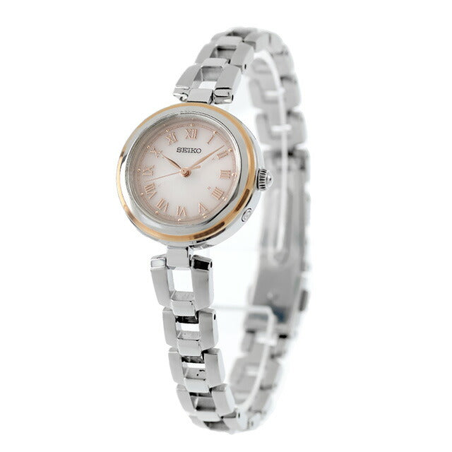 セイコーセレクション Sシリーズ ブレスレット 電波ソーラー 腕時計 ブランド レディース SEIKO SELECTION SWFH146 アナログ ベビーピンク SWFH146