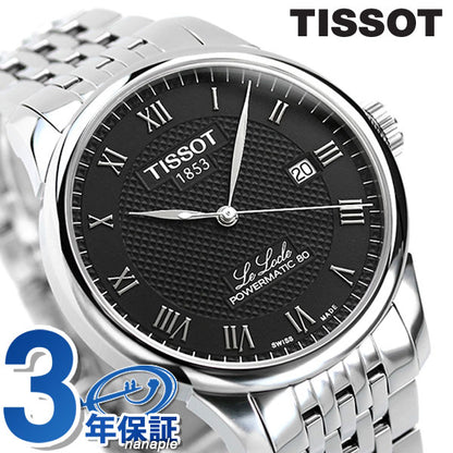 tiso t-t-t-classic锁动力摩托车80 39毫米自动手表品牌T006.407.11.053.00黑色T0064071105300