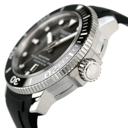 ティソ T-スポーツ シースター 2000 プロフェッショナル 腕時計 ブランド メンズ 46mm 自動巻き 機械式 T120.607.17.441.00 グレー ブラック T1206071744100