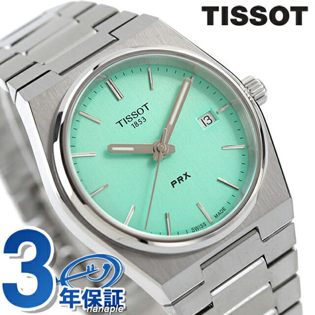 tiso t-t-t-classic Quartz观看品牌男士女士Pstsot T137.210.11.091.00浅绿色瑞士T1372101109100