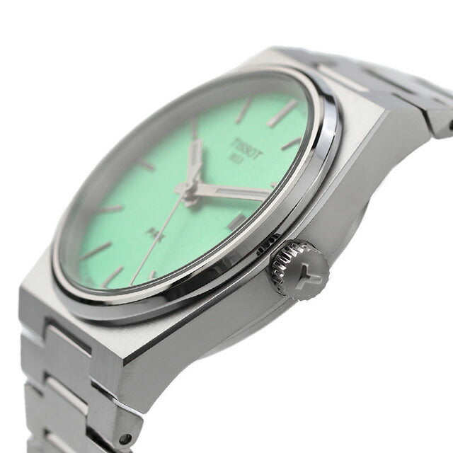 tiso t-t-t-classic Quartz观看品牌男士女士Pstsot T137.210.11.091.00浅绿色瑞士T1372101109100