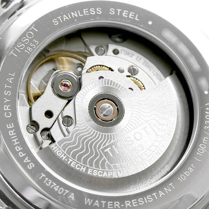 ティソ T-クラシック ピーアールエックス オートマティック 腕時計 メンズ 40mm 自動巻き 機械式 T137.407.11.051.00 TISSOT ブラック T1374071105100