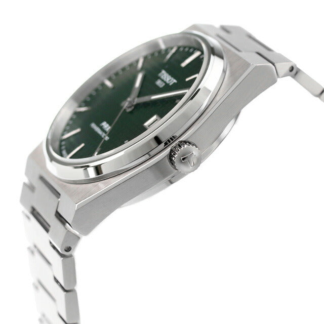 Tiso T-Classic Peel X Power Matic 80 Automatic Watch Brand Men T1374071109100 Made by analog Green Switzerland