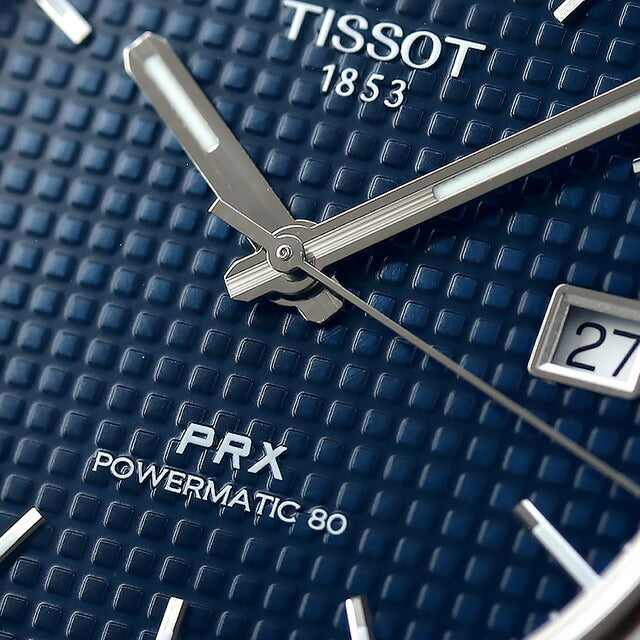 ティソ T-クラシック PRX POWERMATIC 80 自動巻き 腕時計 ブランド メンズ TISSOT T137.407.17.041.00 アナログ ネイビー ブラック 黒 T1374071704100