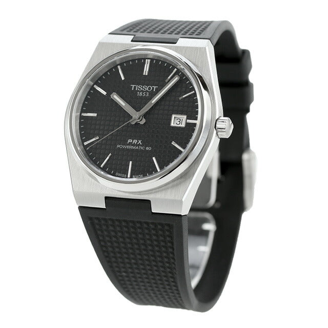 ティソ T-クラシック ピーアールエックス パワーマティック80 自動巻き 腕時計 ブランド メンズ TISSOT T137.407.17.051.00 アナログ ブラック 黒 スイス製 T1374071705100