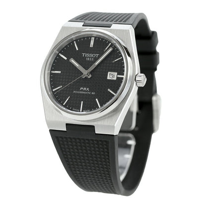 ティソ T-クラシック ピーアールエックス パワーマティック80 自動巻き 腕時計 ブランド メンズ TISSOT T137.407.17.051.00 アナログ ブラック 黒 スイス製 T1374071705100