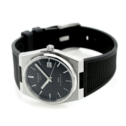 ティソ T-クラシック ピーアールエックス パワーマティック80 自動巻き 腕時計 ブランド メンズ TISSOT T137.407.17.051.00 アナログ ブラック 黒 スイス製 T1374071705100