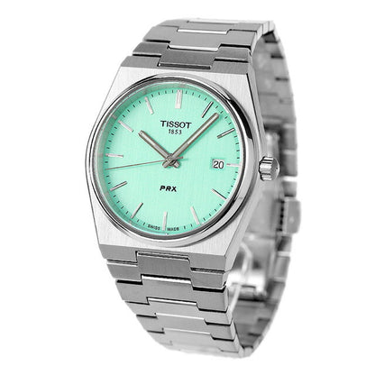 ティソ T-クラシック ピーアールエックス クオーツ 腕時計 メンズ TISSOT T137.410.11.091.01 アナログ ライトグリーン スイス製 T1374101109101