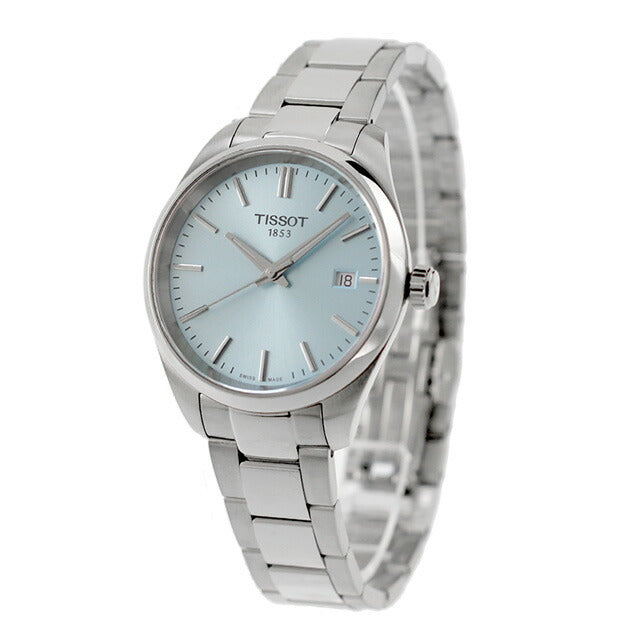 ティソ ピーアール 100 クォーツ 電池式 腕時計 ブランド メンズ レディース TISSOT T150.210.11.351.00 アナログ アイスブルー スイス製 T1502101135100