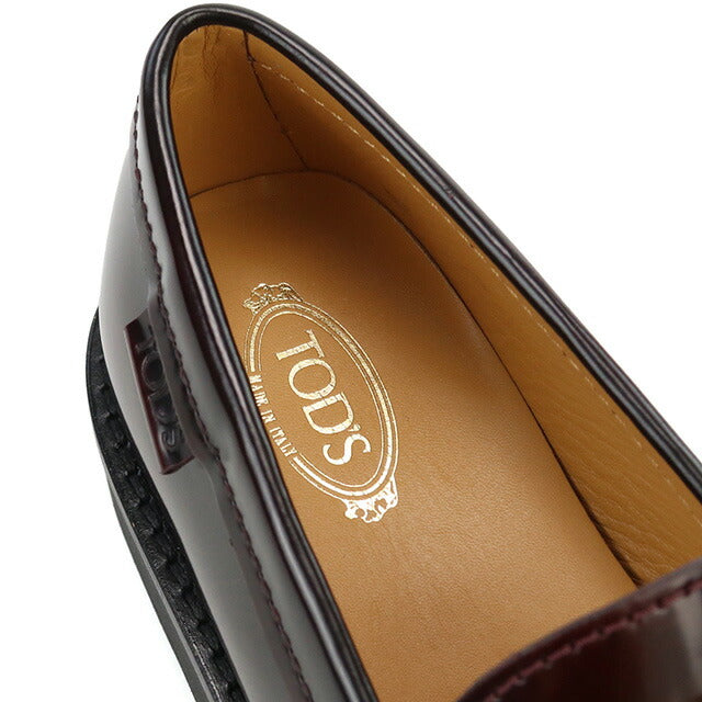 Tods Loafer女士品牌Tod的皮革意大利XXW54K0HN90 Bordeaux鞋选择型号TODW54K0HN90B