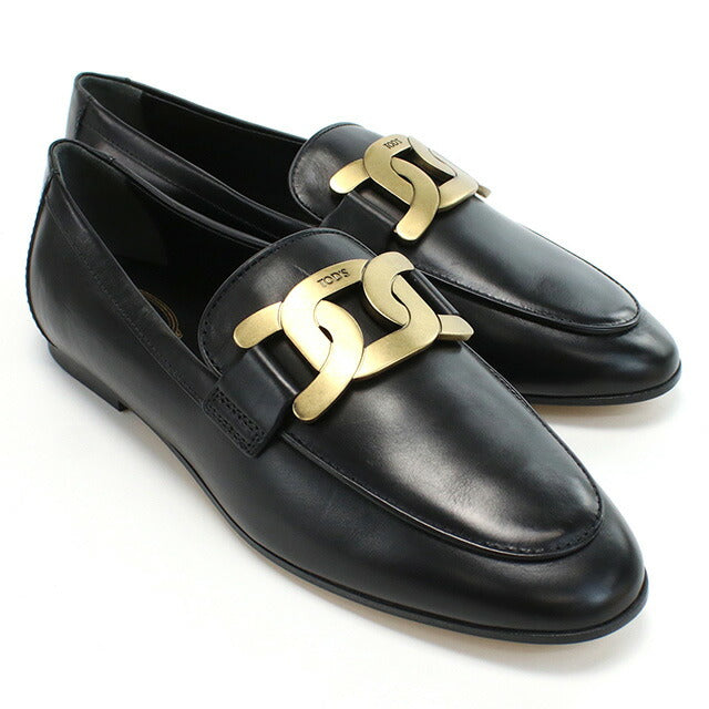 Tods Loafer Ladies品牌Tod的皮革意大利XXW79A0DD00黑鞋精选型号TODW79A0D00A