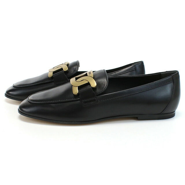 Tods Loafer Ladies品牌Tod的皮革意大利XXW79A0DD00黑鞋精选型号TODW79A0D00A