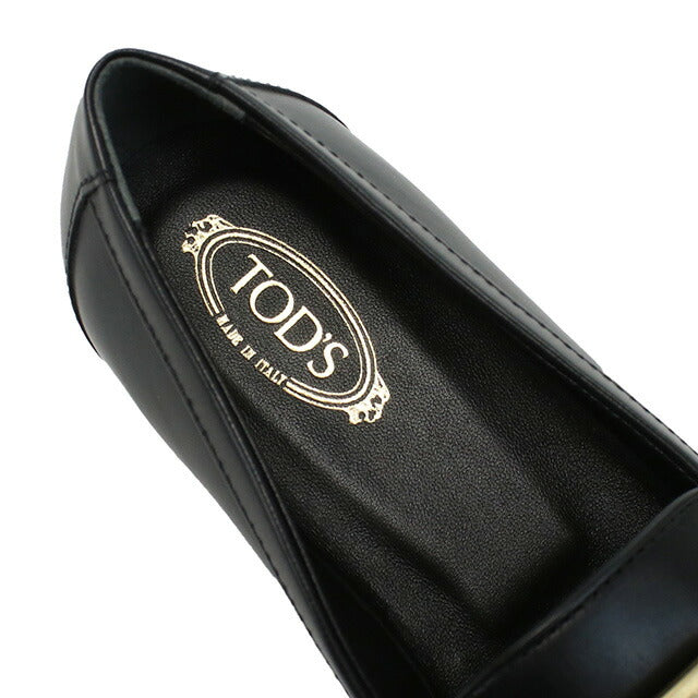 Tods Loafer Ladies品牌Tod的皮革意大利XXW79A0DD00黑鞋精选型号TODW79A0D00A