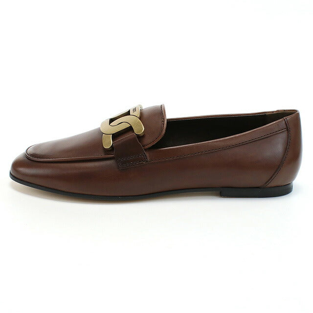 Tods Loafers Ladies品牌Tod的皮革意大利XXW79A0DD00棕色鞋选择TODW79A0DD00B