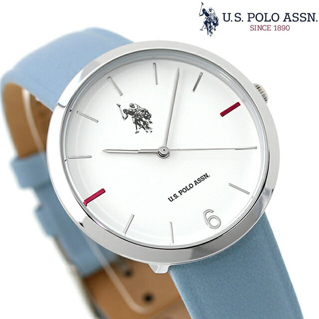 YSpolo Suzun Quartz Watch Brand Ladies US-24BL Analog White Ice Blue White