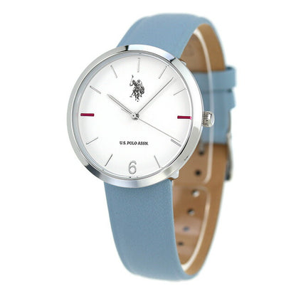 YSpolo Suzun Quartz Watch Brand Ladies US-24BL Analog White Ice Blue White