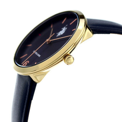 Uspolo antson Quartz Watch Brand Ladies US-24NV模拟紫色海军