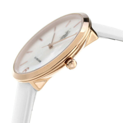 Uspolo Antson Quartz Watch Brand Ladies US-24wh Analog Shell White White